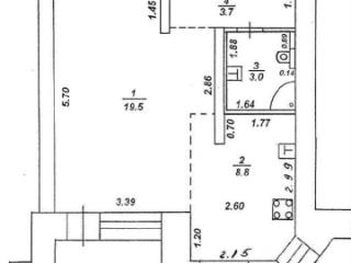 Студия, 36 м², 2/3 этаж