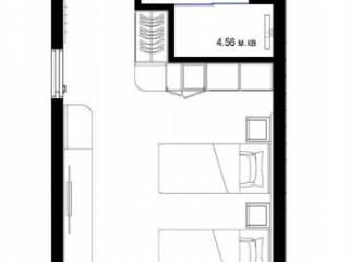 Студия, 25.3 м², 7/17 этаж