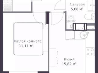 2-комн., 38.78 м², 2/11 этаж