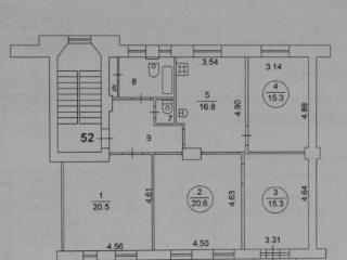 4-комн., 104 м², 3/3 этаж